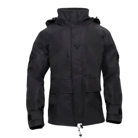 MilSpec Tactical Hard Shell Waterproof Jacket - Black