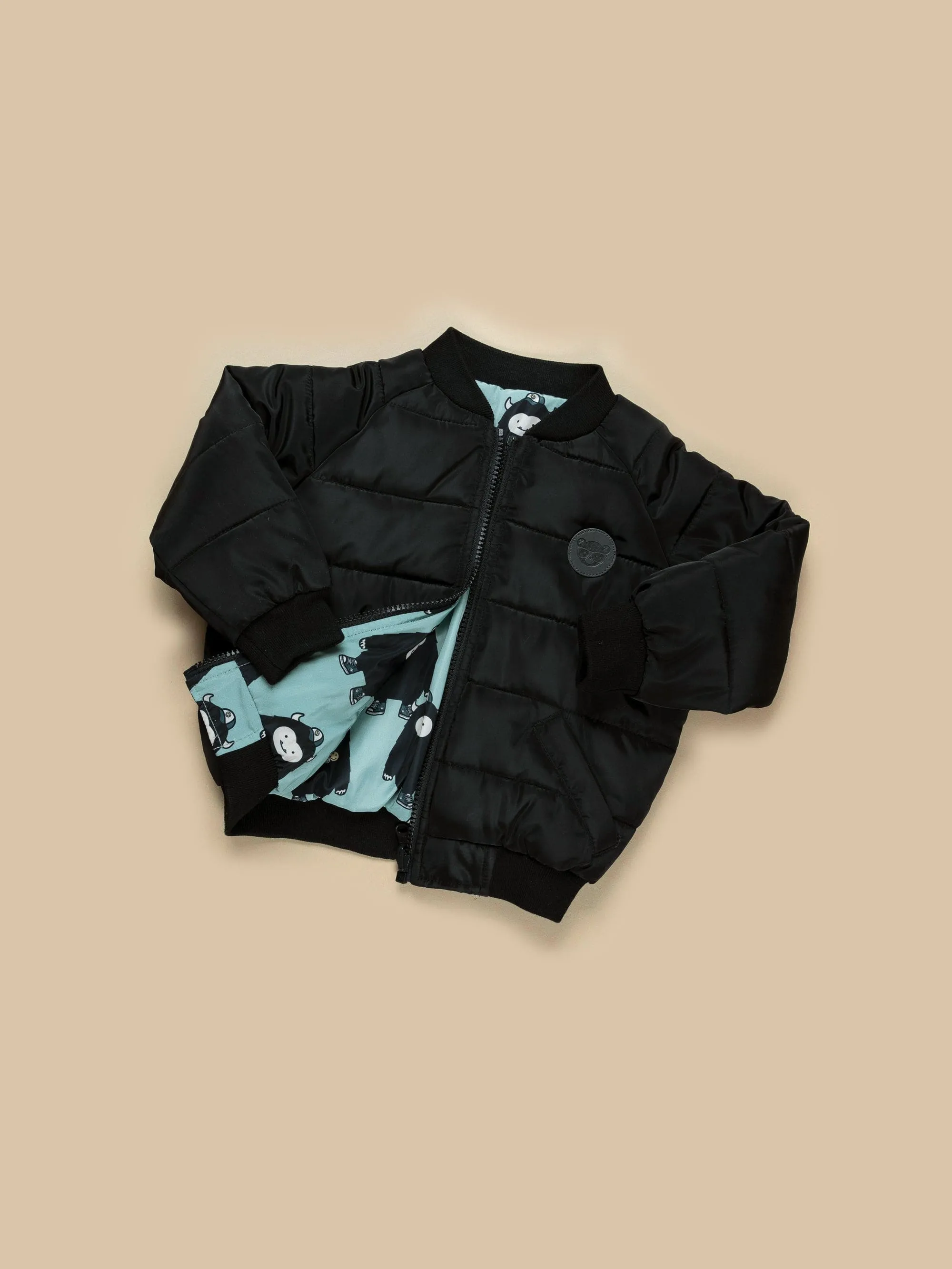 Monster Reversible Bomber - Wasabi   Black