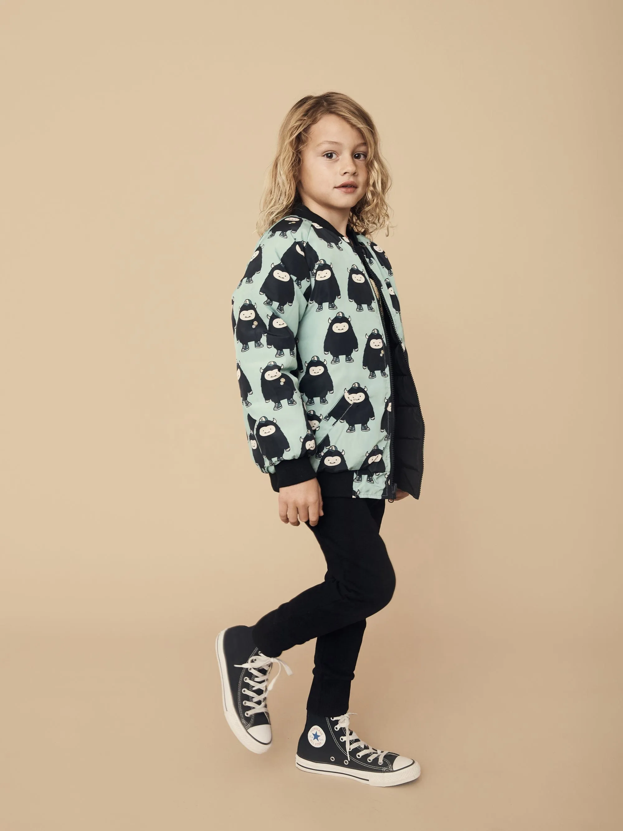 Monster Reversible Bomber - Wasabi   Black
