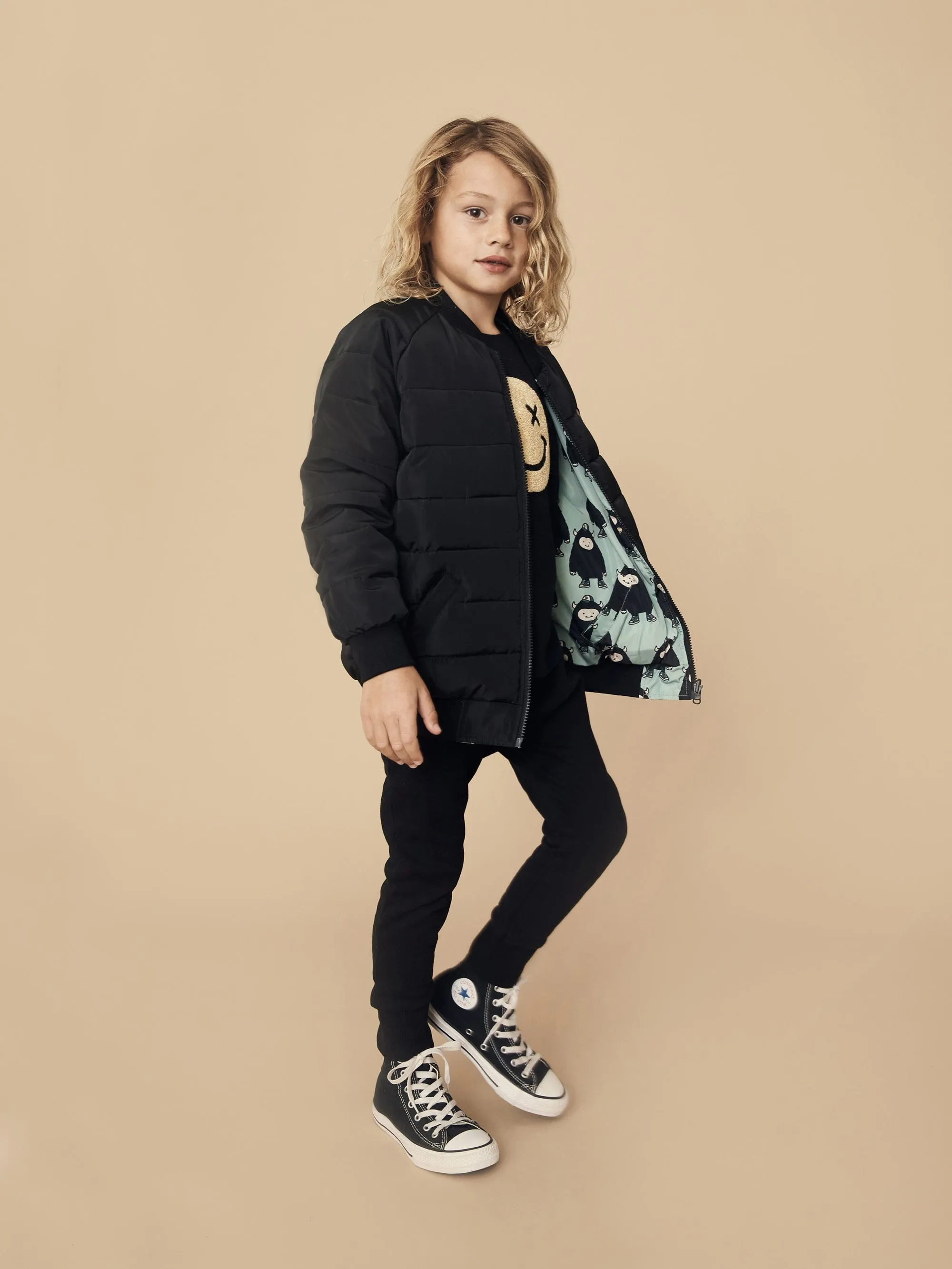 Monster Reversible Bomber - Wasabi   Black