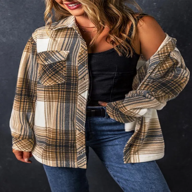 Multicolour Plaid Print Flap