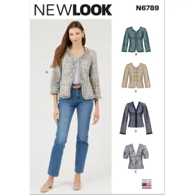 New Look Sewing Pattern N6789 Misses' Jackets