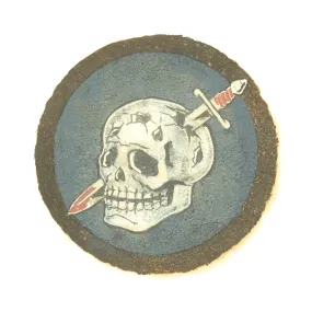 Original U.S. WWII 363rd Fighter Squadron Insignia from Leather Flight Jacket - Hand Painted