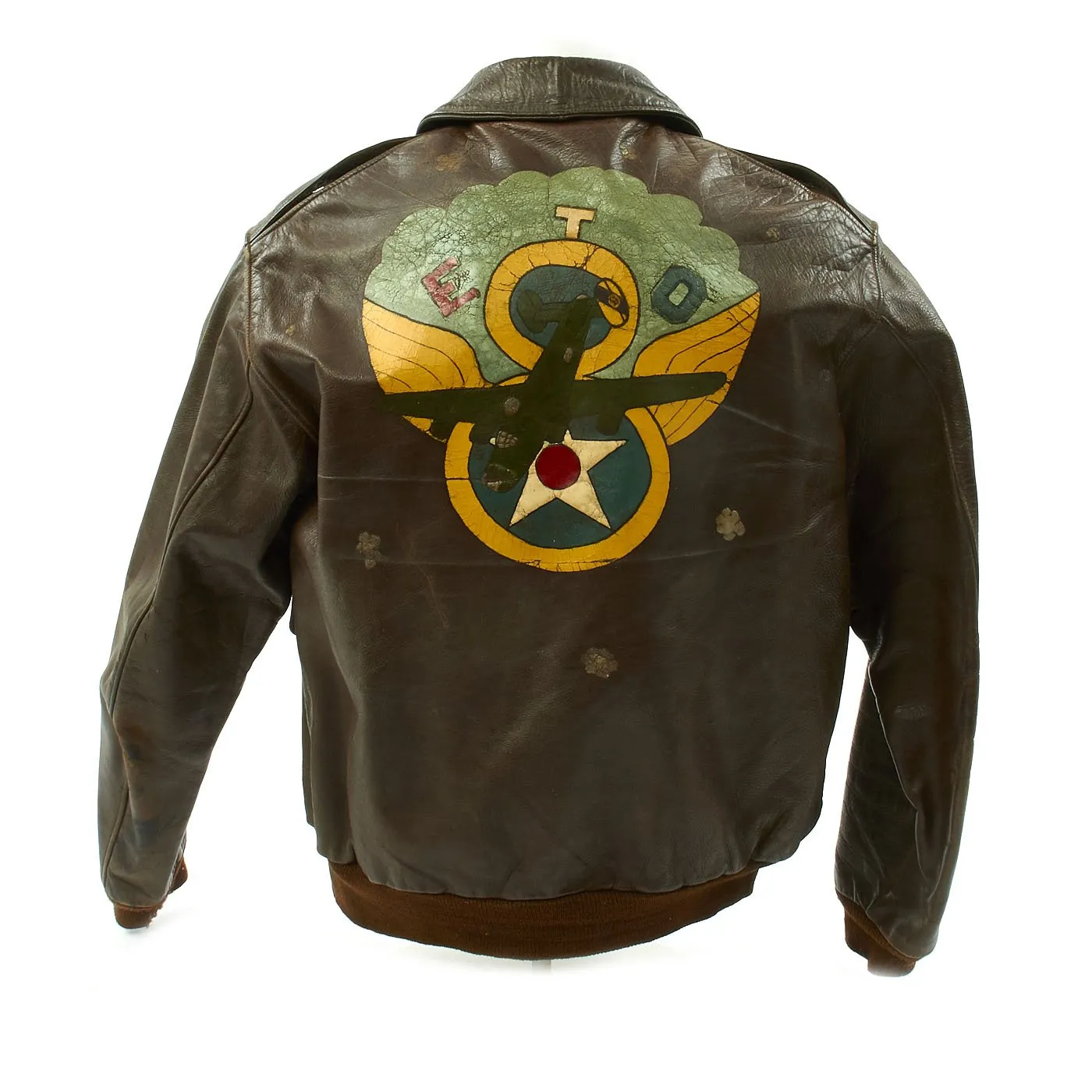 Original U.S. WWII 8th Air Force Named and Painted A-2 Flight Jacket