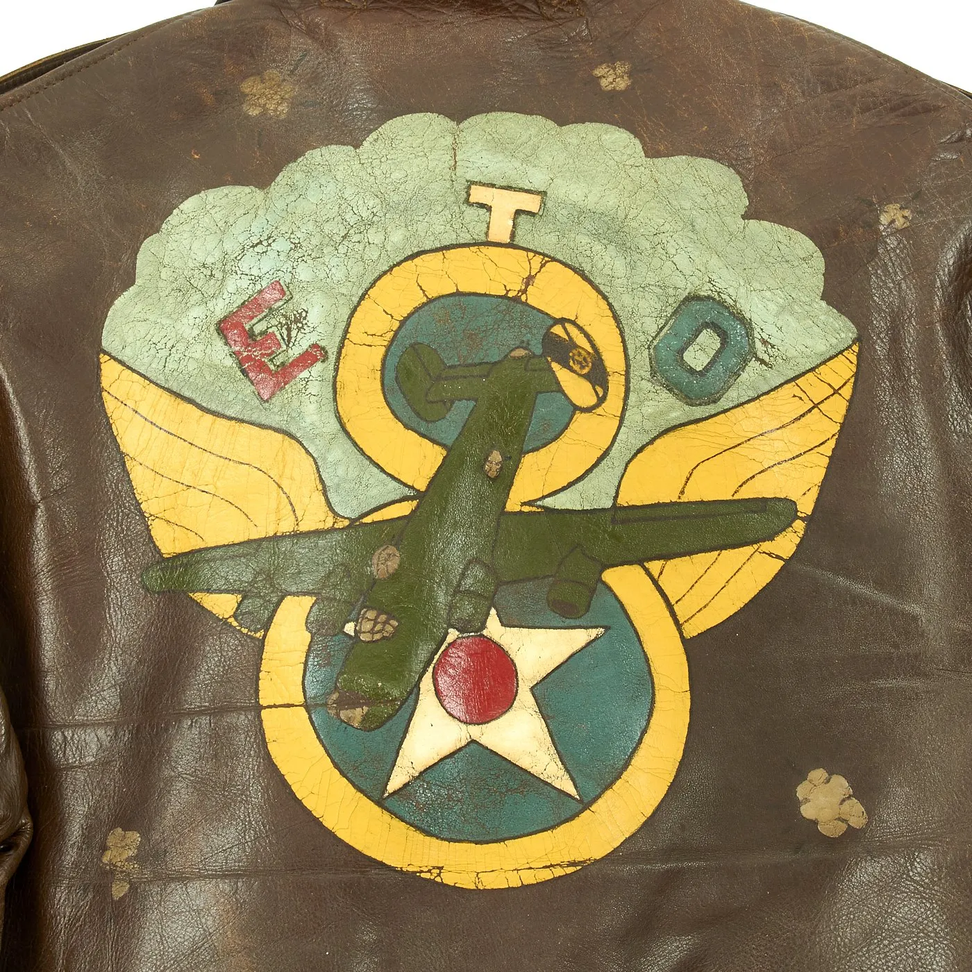 Original U.S. WWII 8th Air Force Named and Painted A-2 Flight Jacket