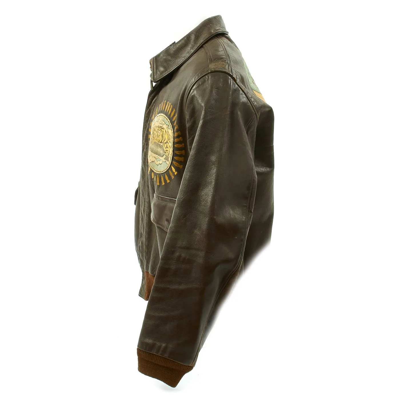 Original U.S. WWII 8th Air Force Named and Painted A-2 Flight Jacket