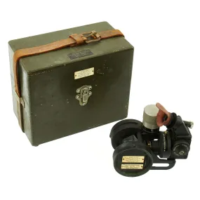 Original U.S. WWII Army Air Forces Type A-7 Octant by Bendix Aviation in Transit Case
