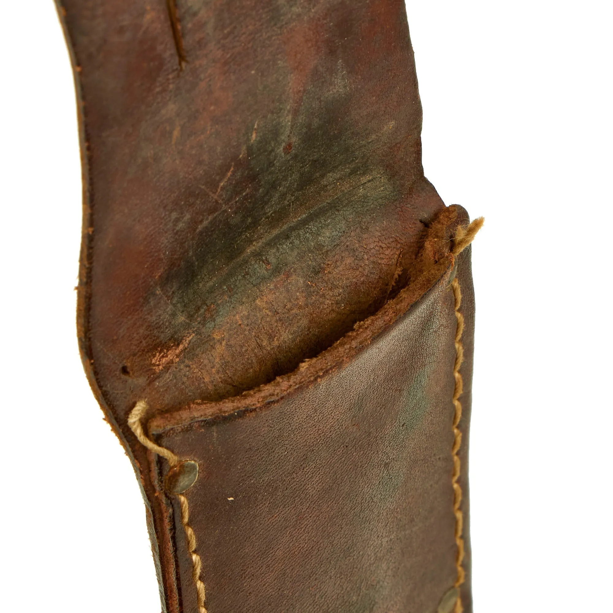 Original U.S. WWII US Marine Corps Pilot DFC Recipient Captain James H. Phillips Kabar Style Theater Made Fighting Knife With Scabbard - Marked “BOUGAINVILLE FEB ‘44”