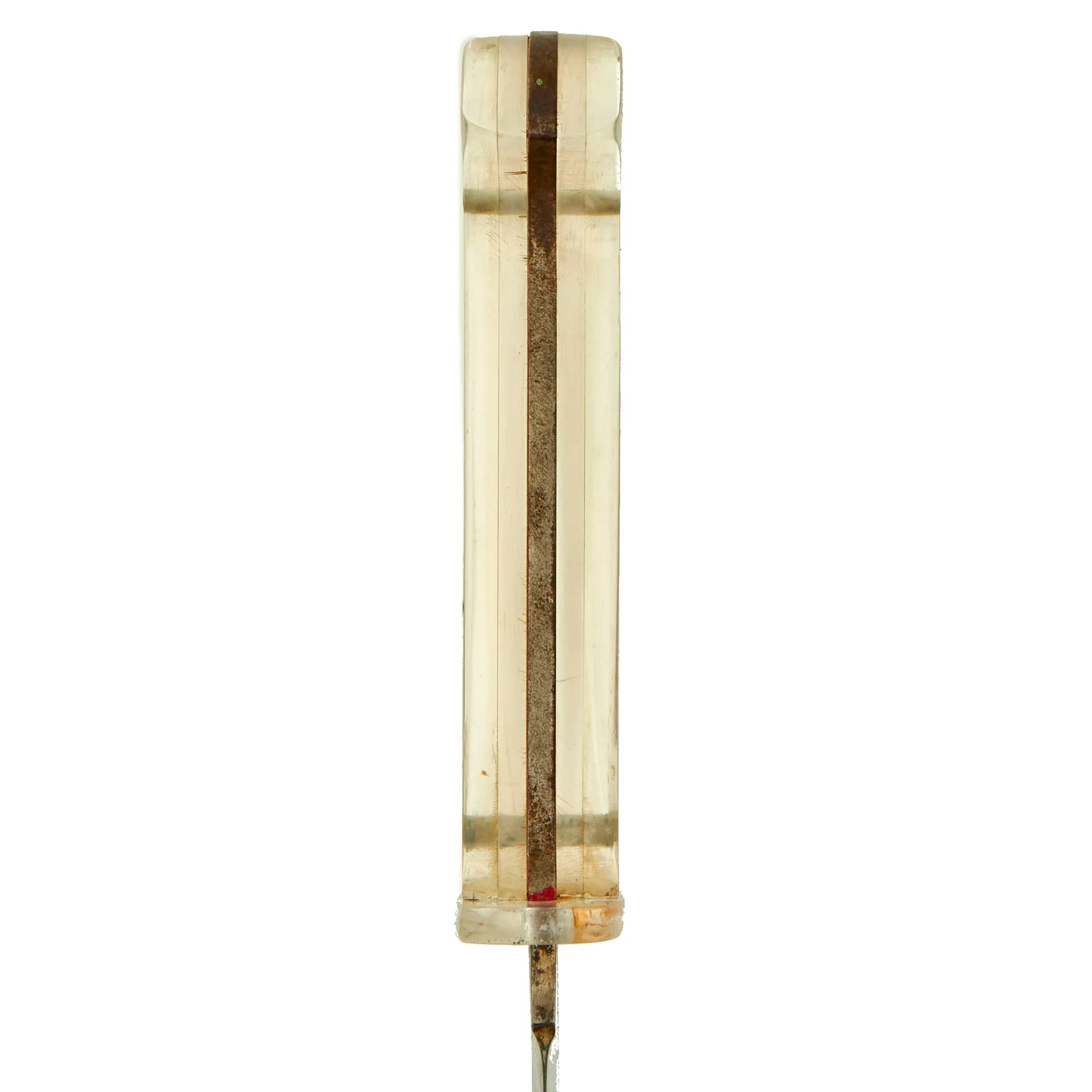 Original U.S. WWII US Marine Corps Pilot DFC Recipient Captain James H. Phillips Kabar Style Theater Made Fighting Knife With Scabbard - Marked “BOUGAINVILLE FEB ‘44”