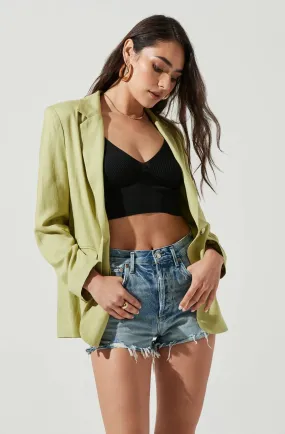 Oversized Linen Blazer