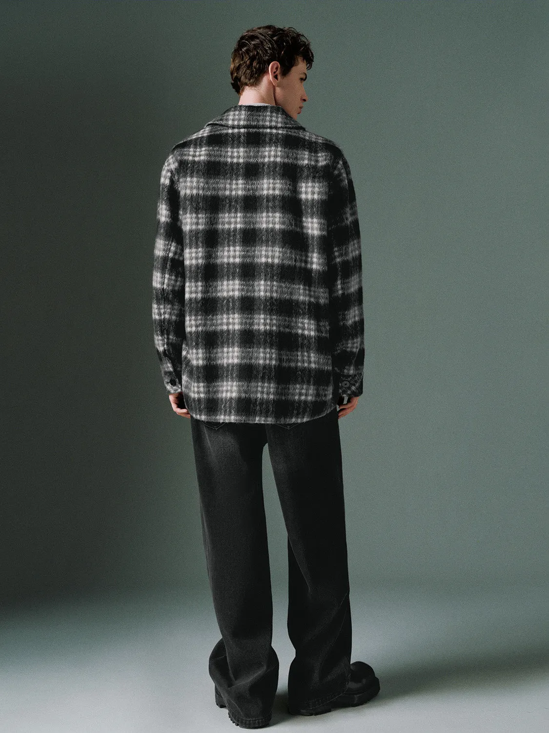 Plaid Button Up Jackets