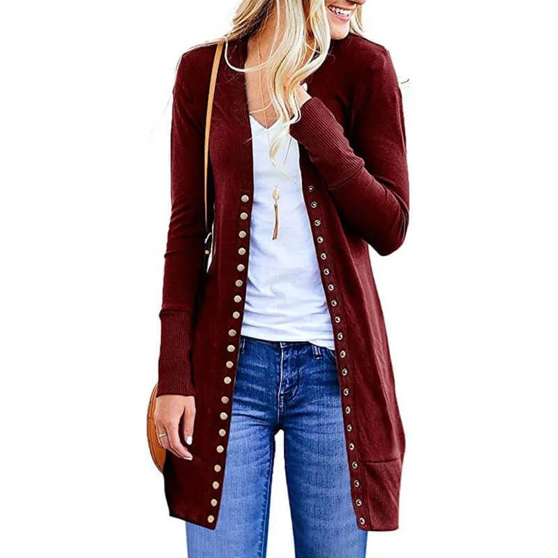 Plus Size Longline Cardigan