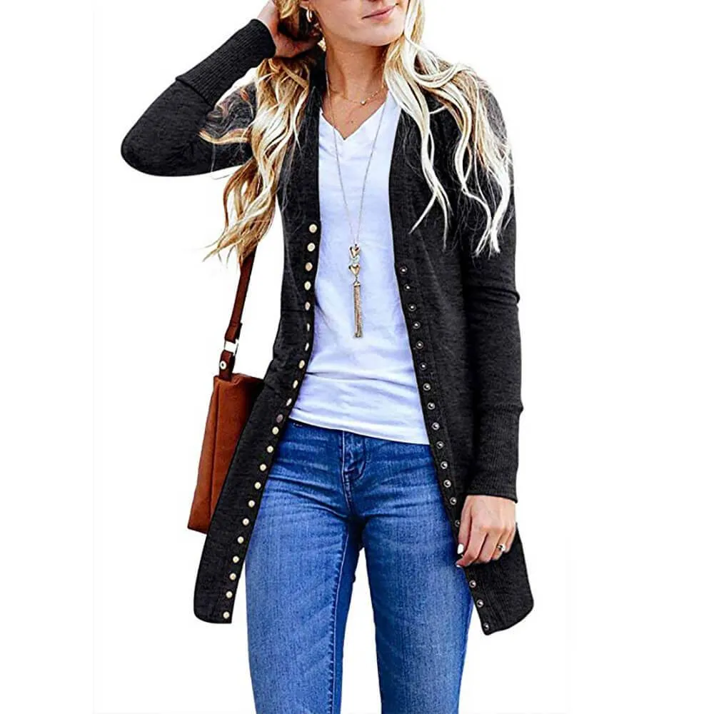 Plus Size Longline Cardigan