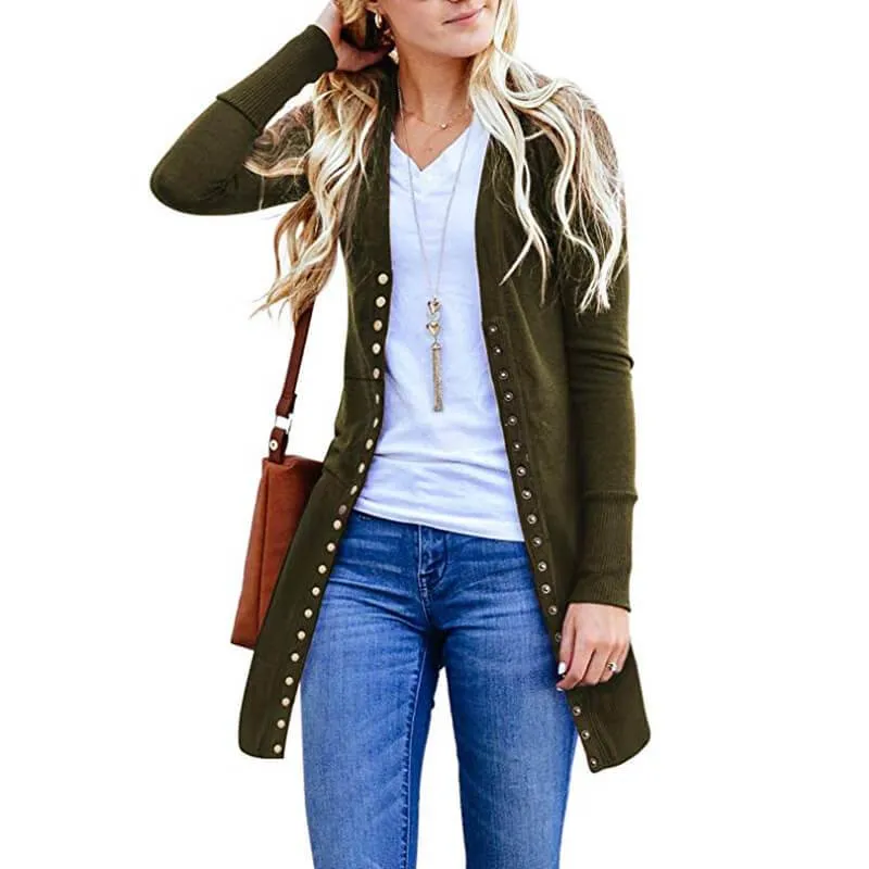 Plus Size Longline Cardigan