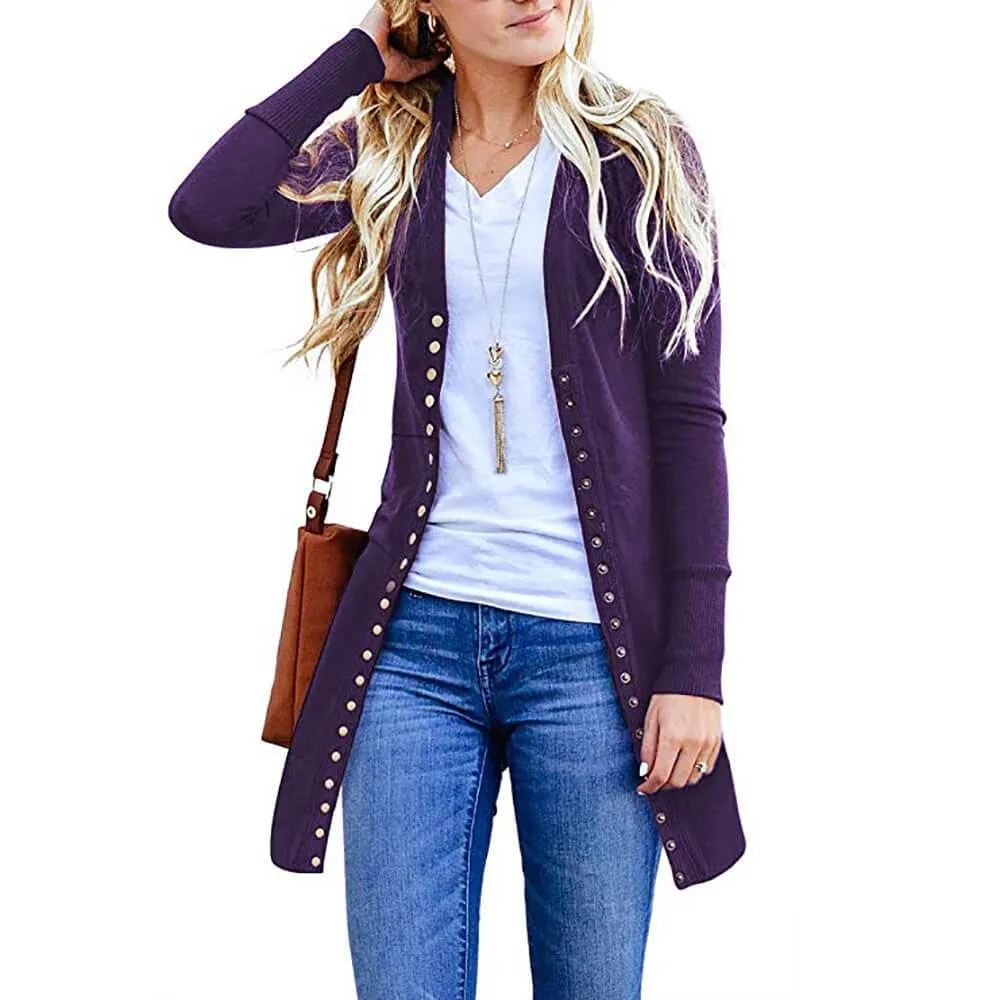 Plus Size Longline Cardigan