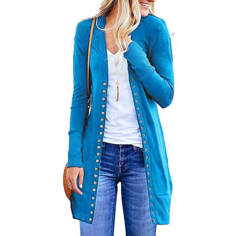 Plus Size Longline Cardigan