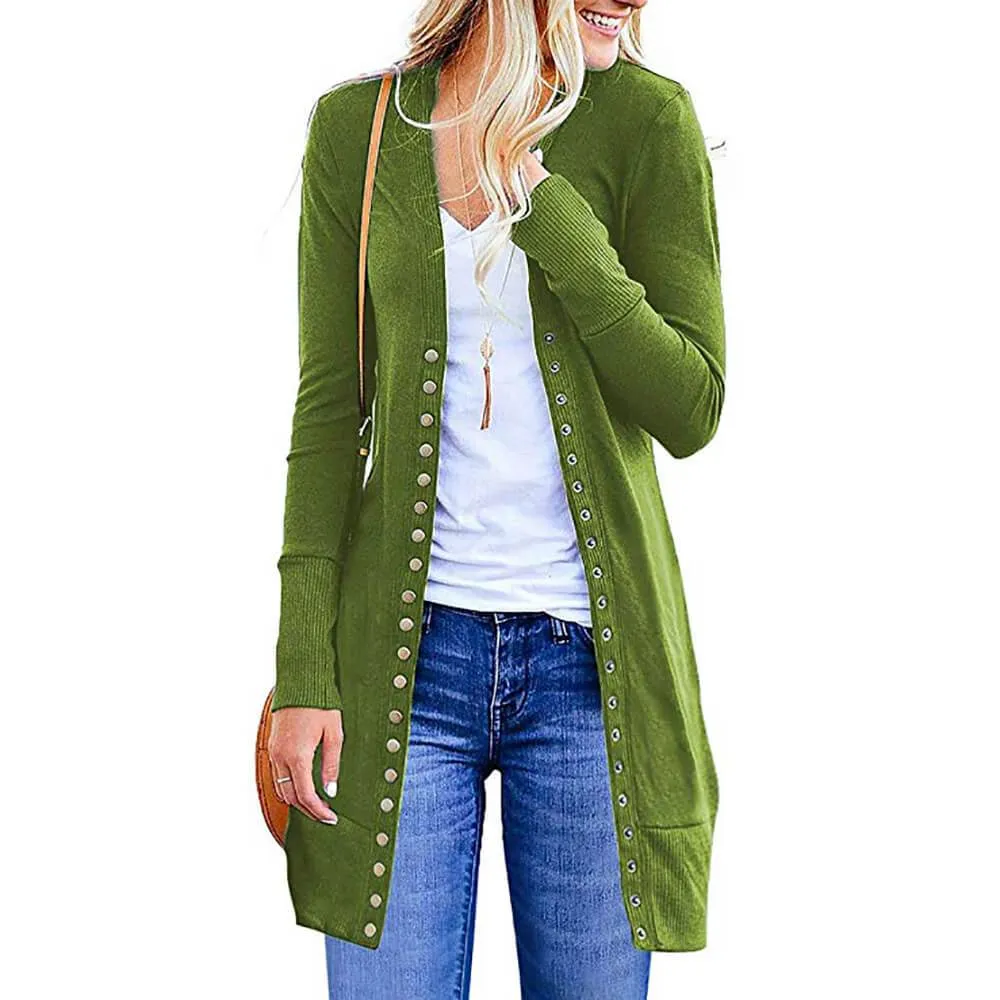 Plus Size Longline Cardigan