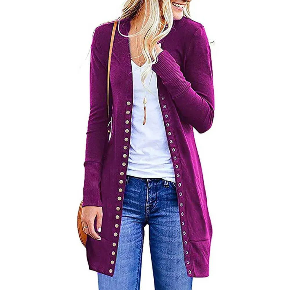 Plus Size Longline Cardigan