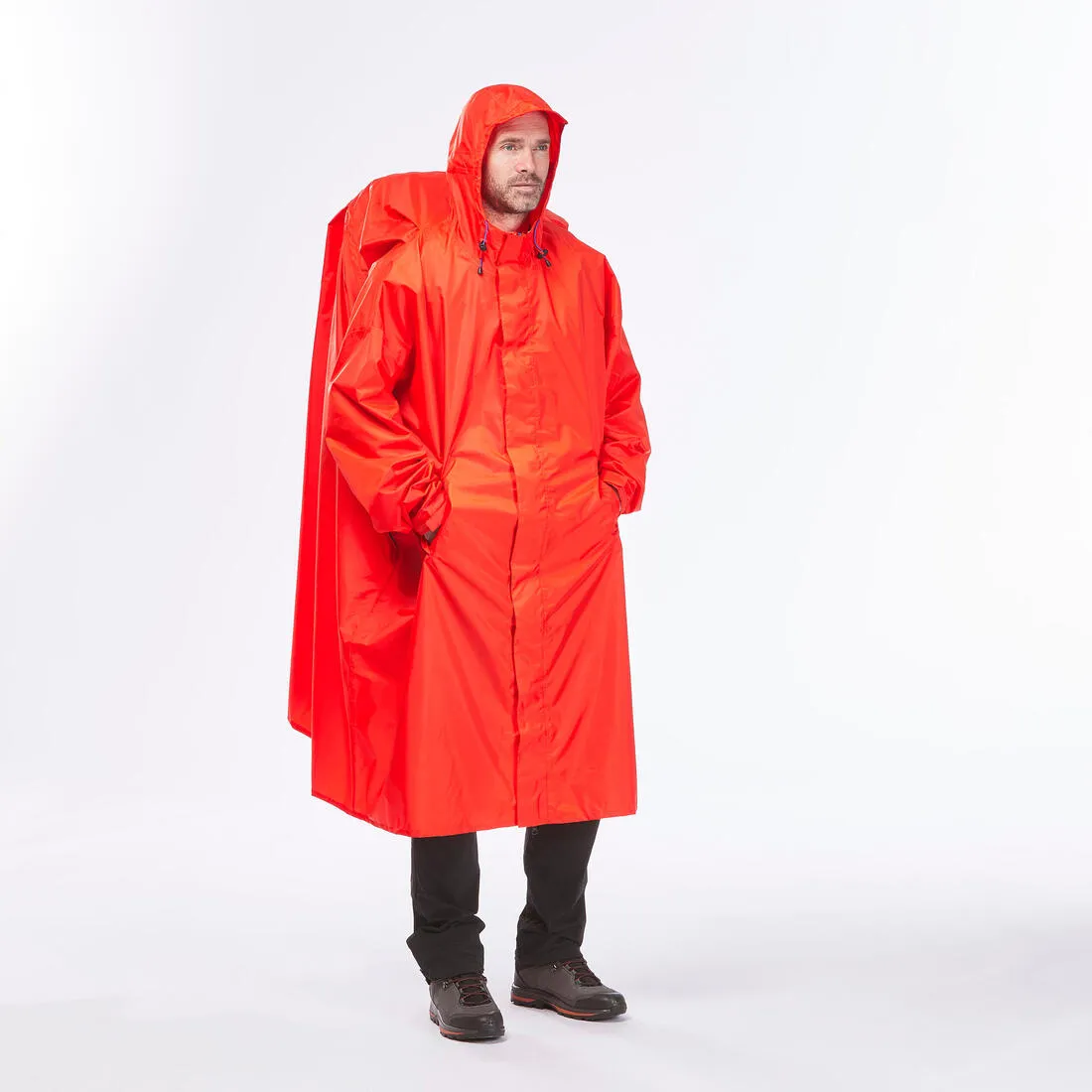 Poncho impermeable de montaña y trekking máx. 75 litros Adulto Quechua 900