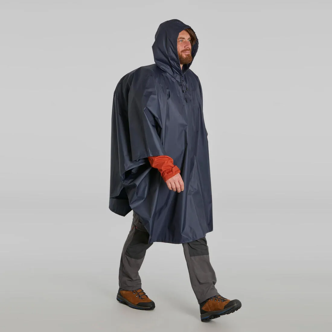 Poncho impermeable de senderismo azul Forclaz MT 100 30 L