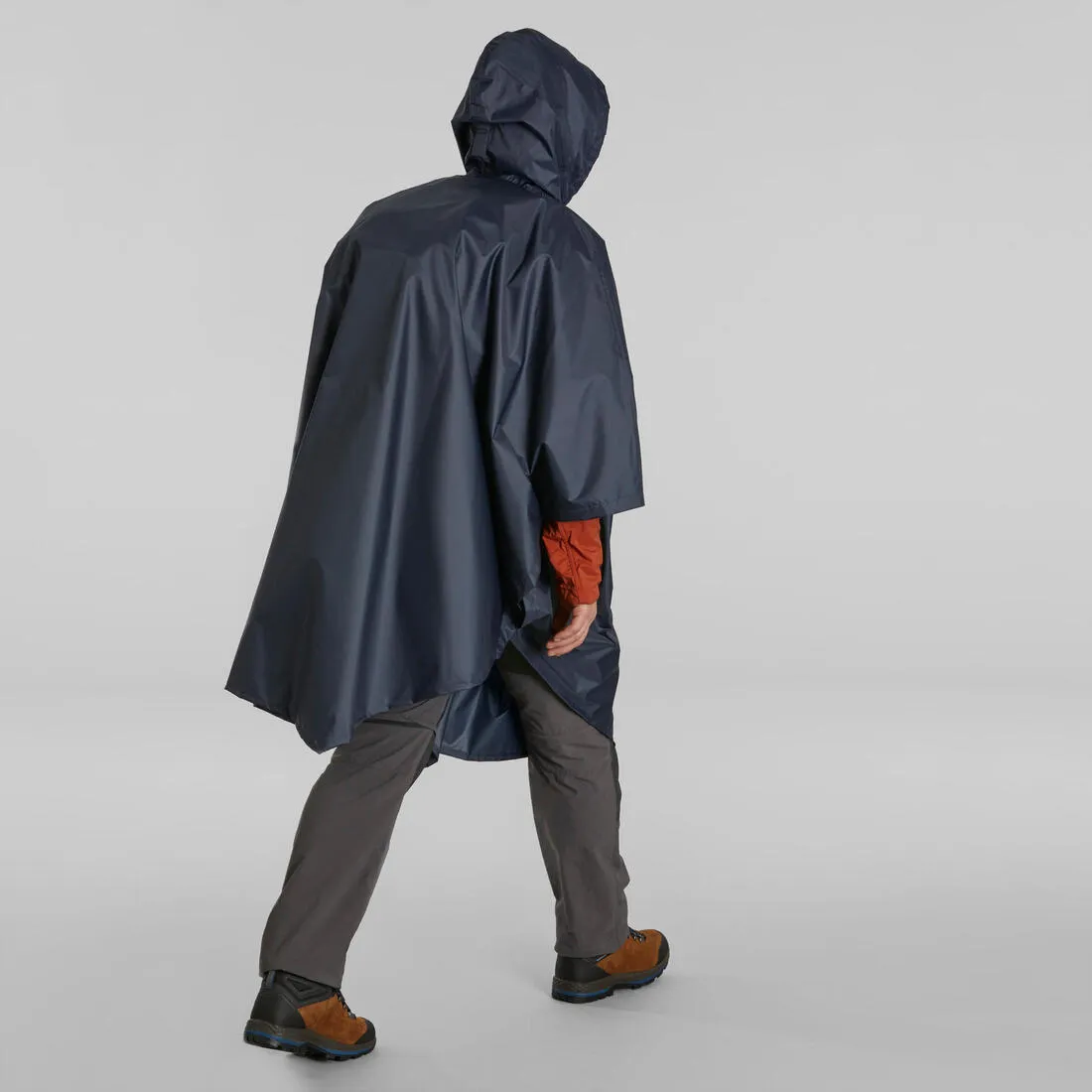Poncho impermeable de senderismo azul Forclaz MT 100 30 L