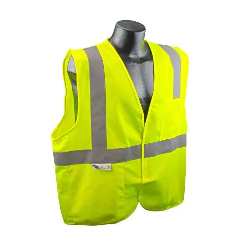 Radians SV2GM3X Class 2 Mesh Safety Vest, Green, 3 Extra Large