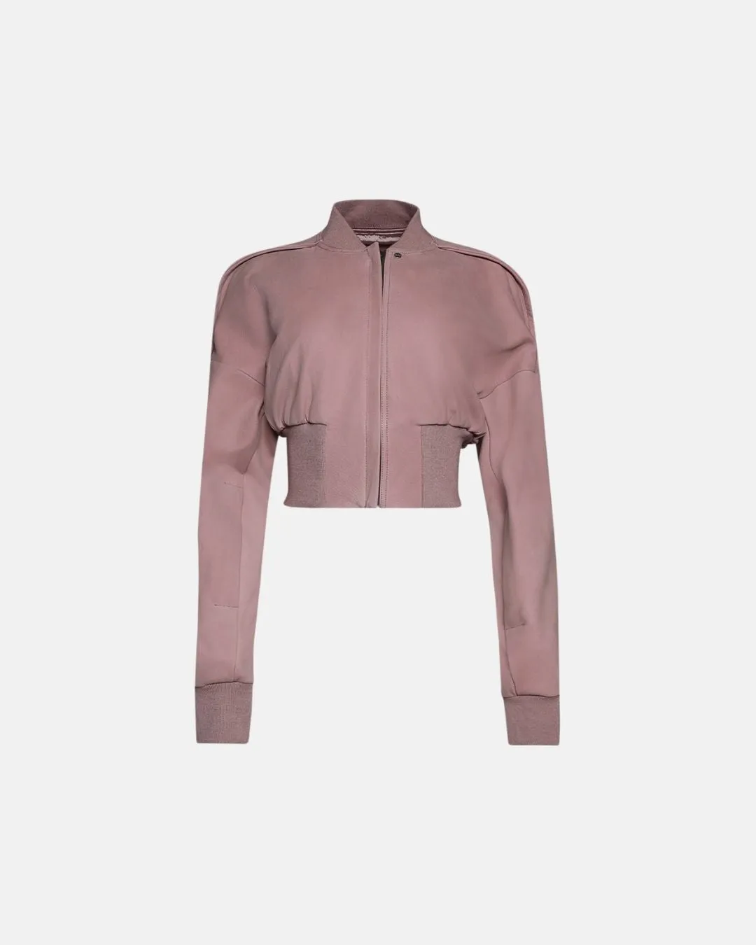 Rick Owens Womens Leather Bomber Collage Dusty Pink
