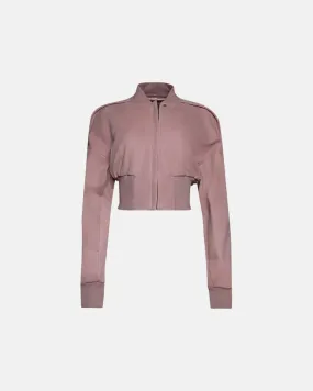 Rick Owens Womens Leather Bomber Collage Dusty Pink