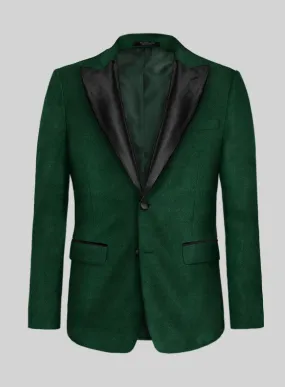 Royal Green Velvet Tuxedo Jacket