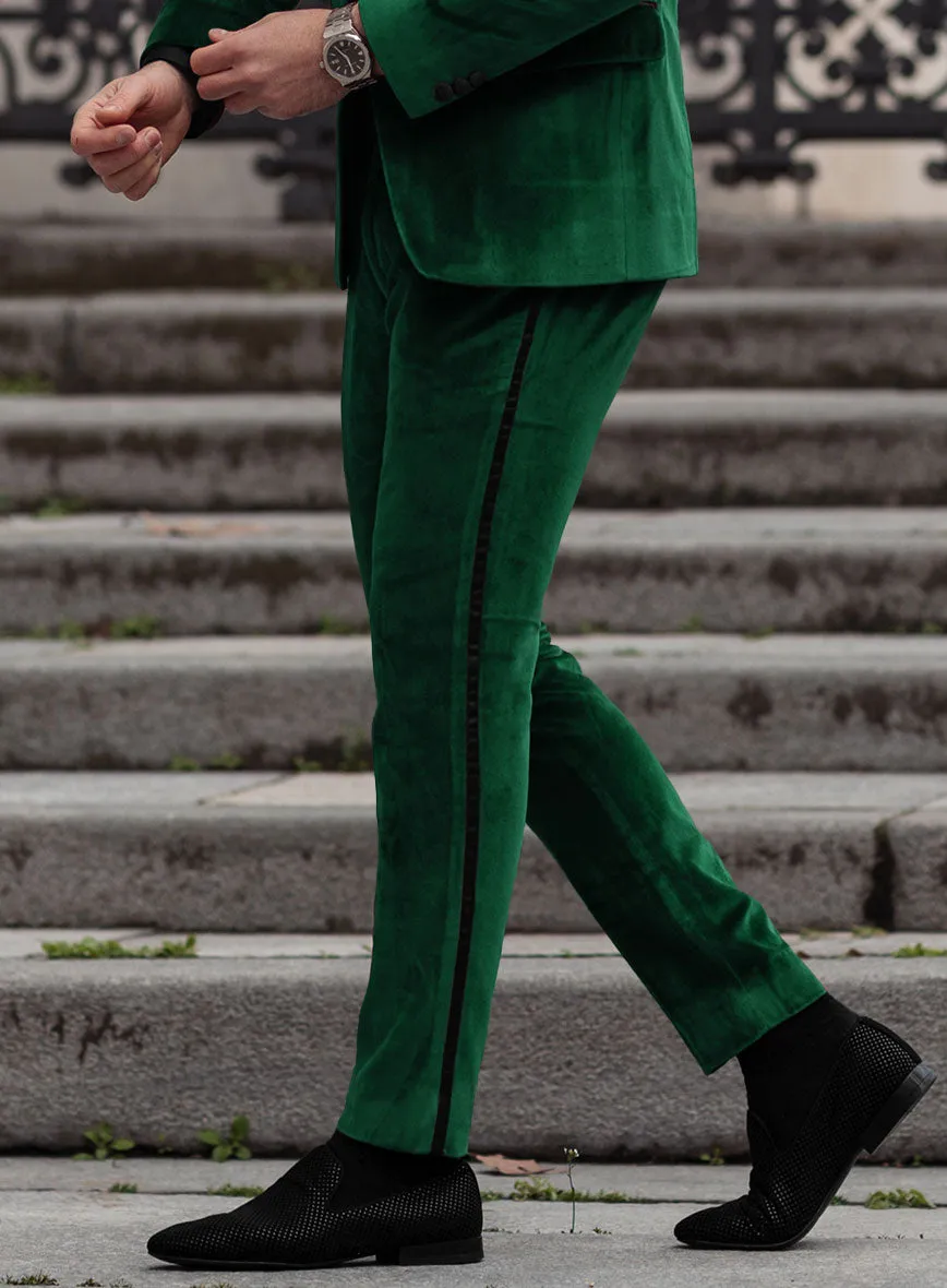 Royal Green Velvet Tuxedo Suit