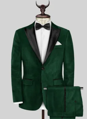 Royal Green Velvet Tuxedo Suit