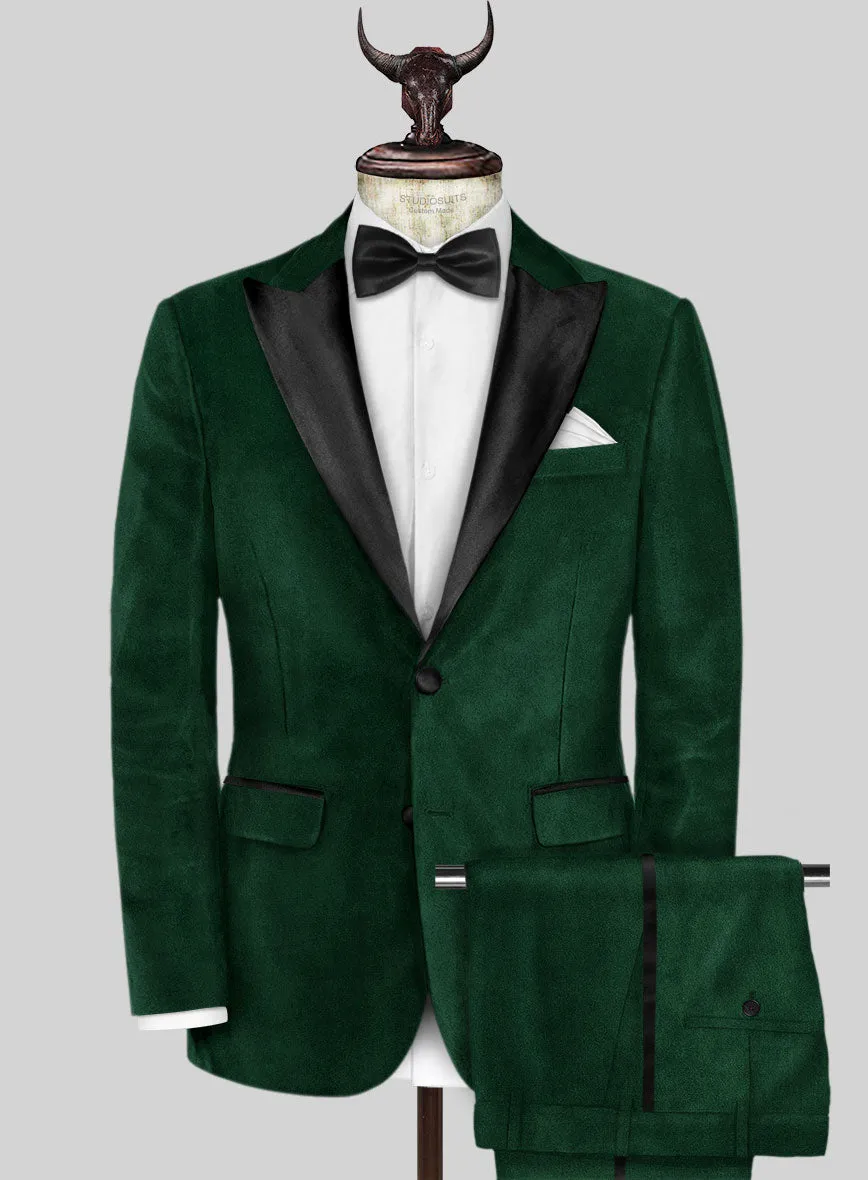 Royal Green Velvet Tuxedo Suit