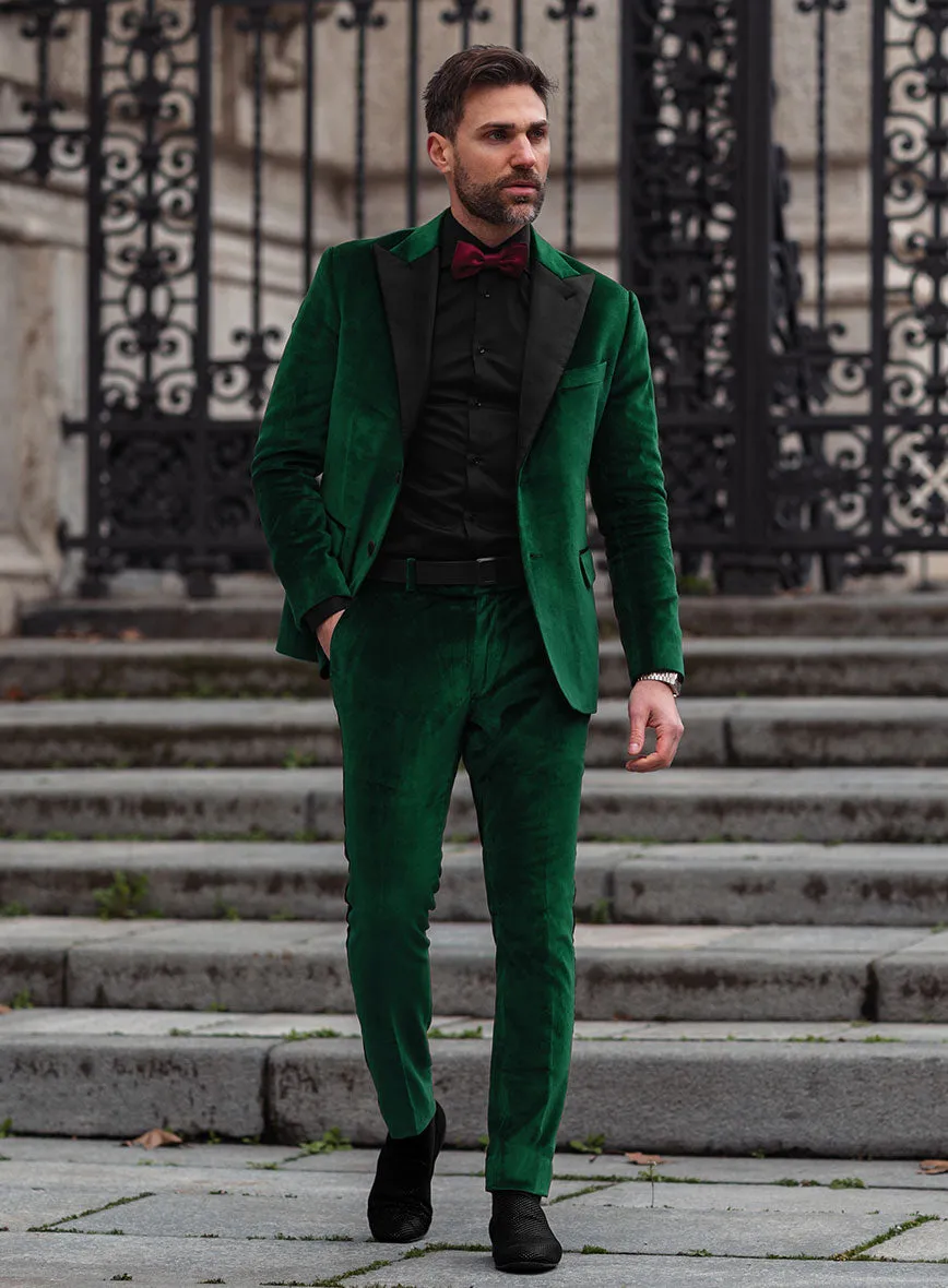 Royal Green Velvet Tuxedo Suit