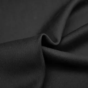Ruby Black Viscose Linen Twill