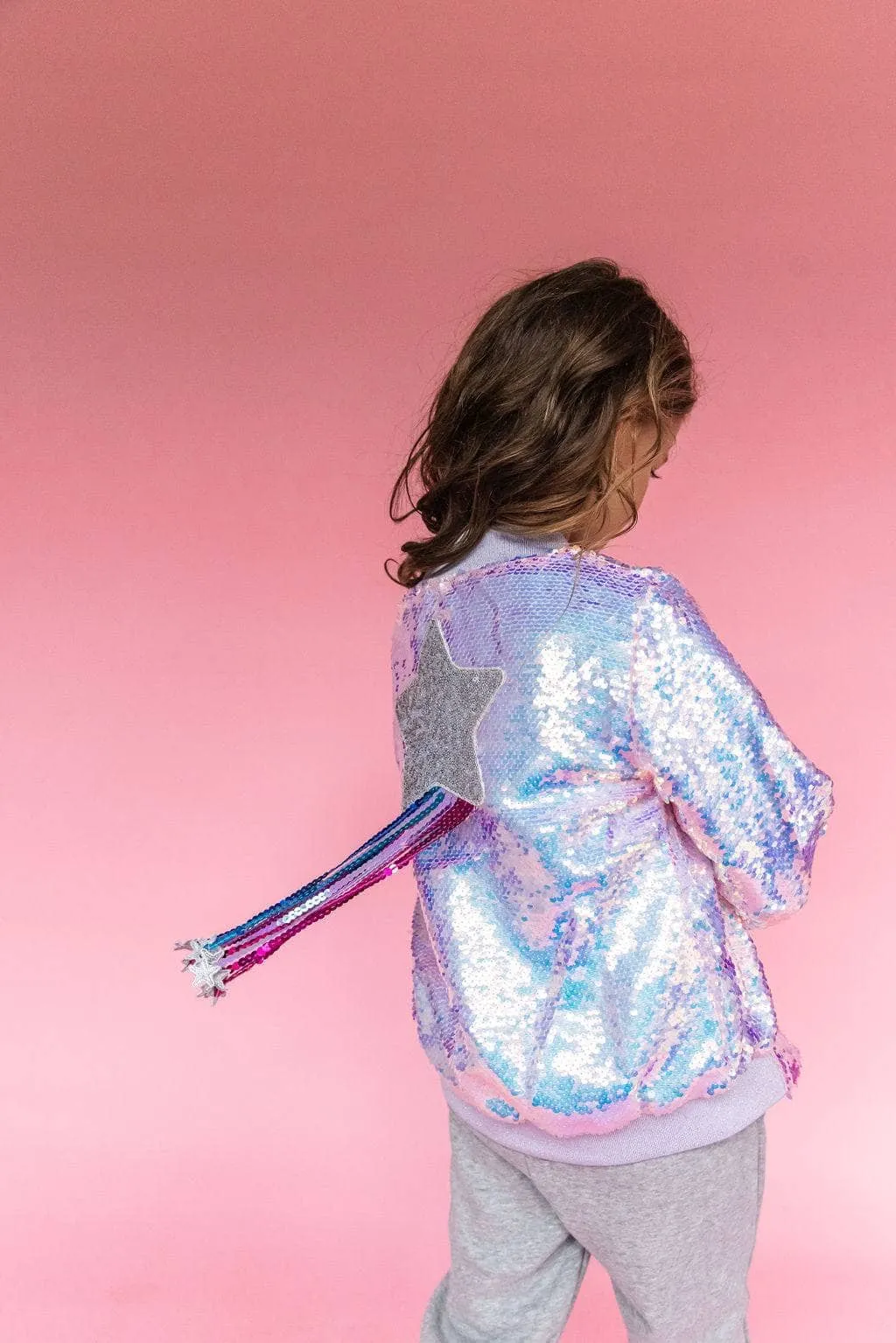 Shooting Star Sequin Bomber