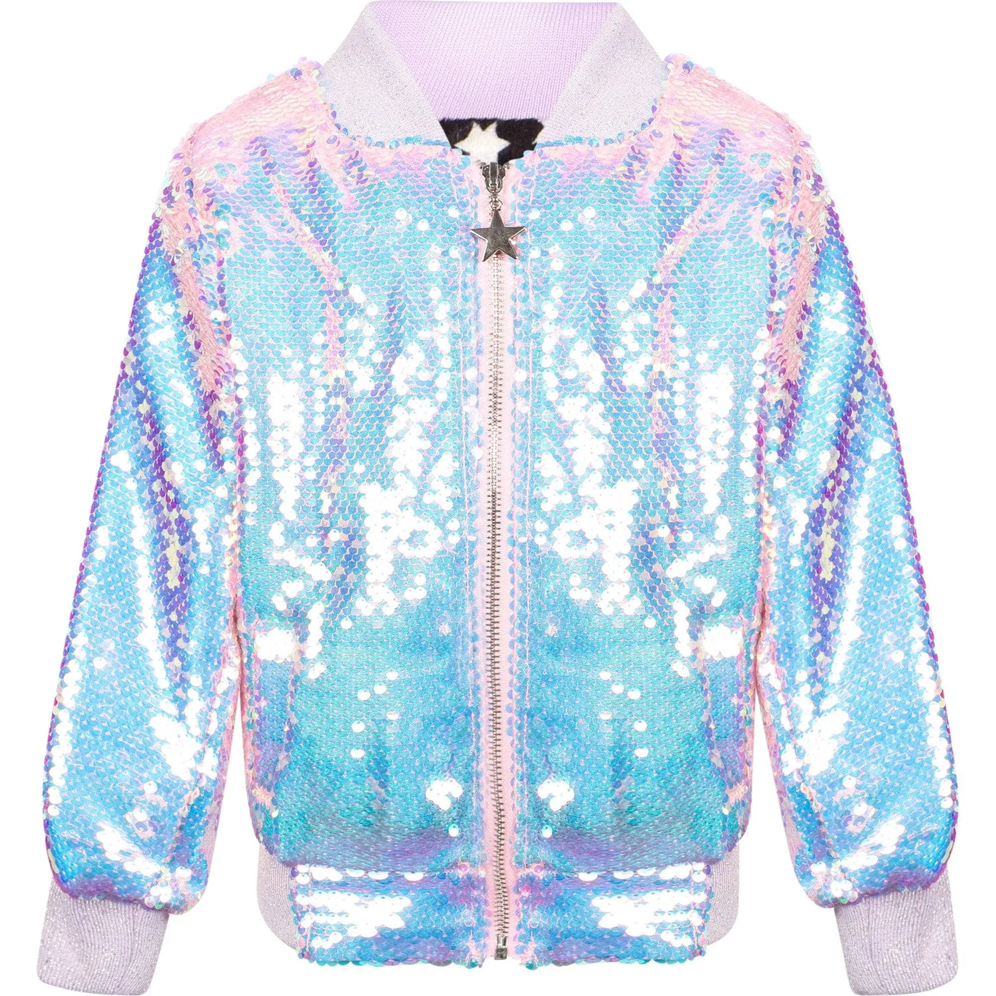 Shooting Star Sequin Bomber