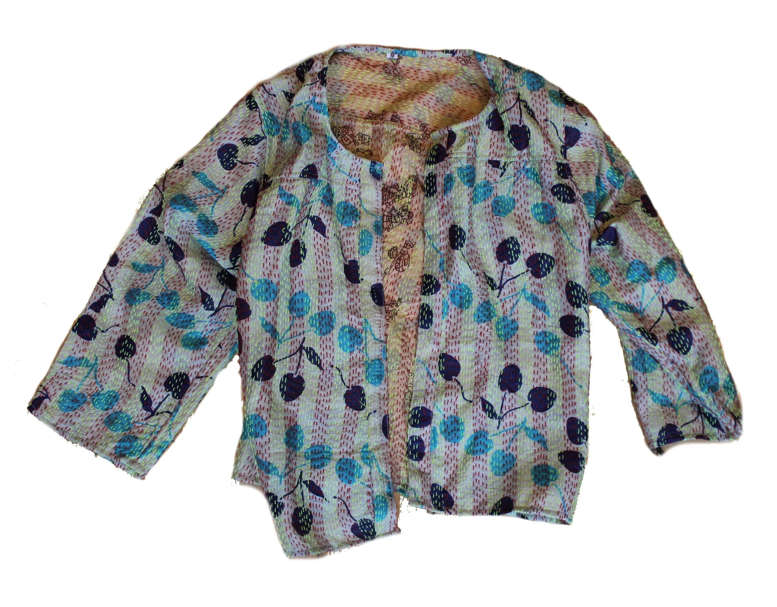 silk kantha stitch bolero jackets