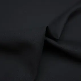 Skah Black Summer Wool Suiting