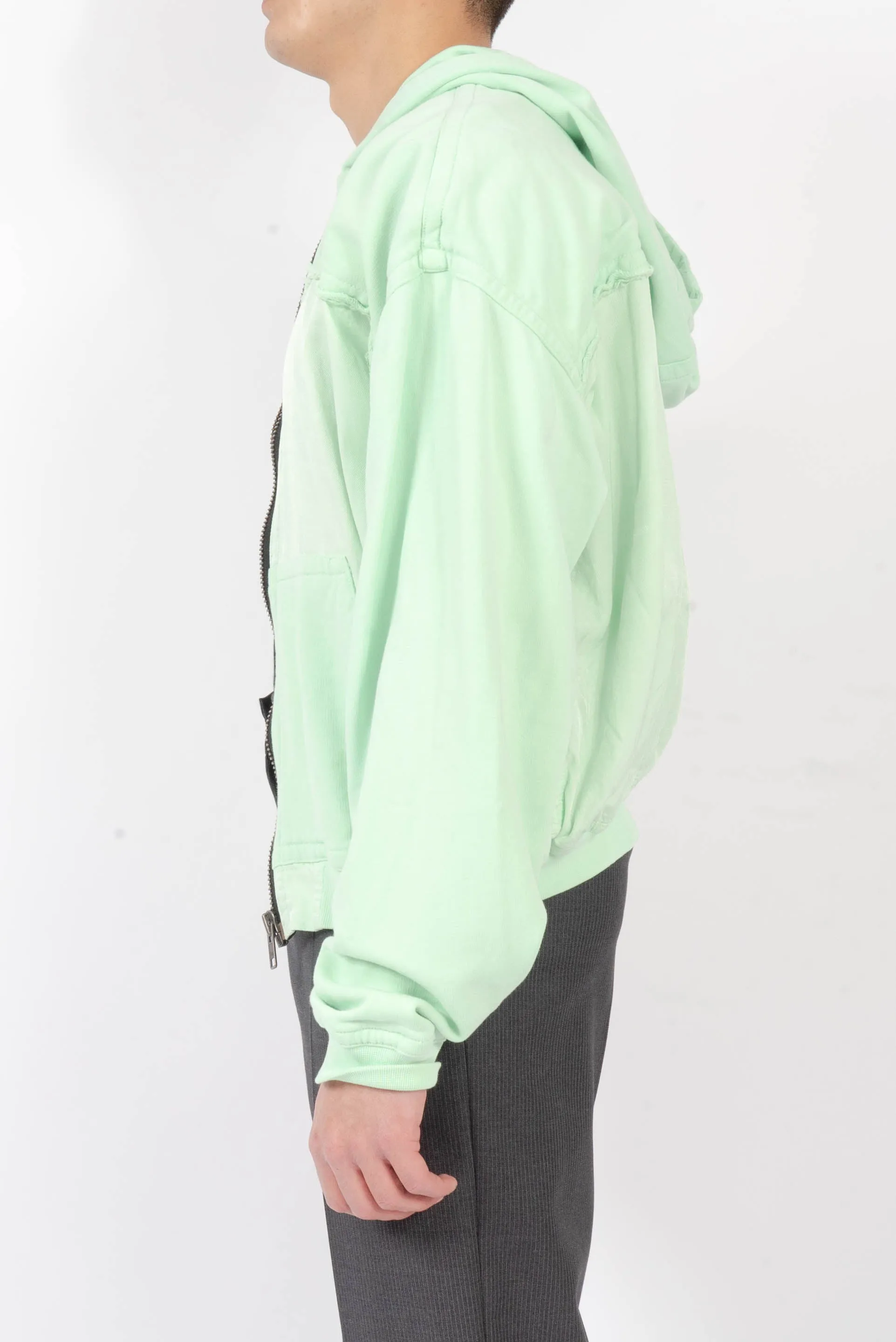 SS17 Lime Green Distressed Perth Hoodie