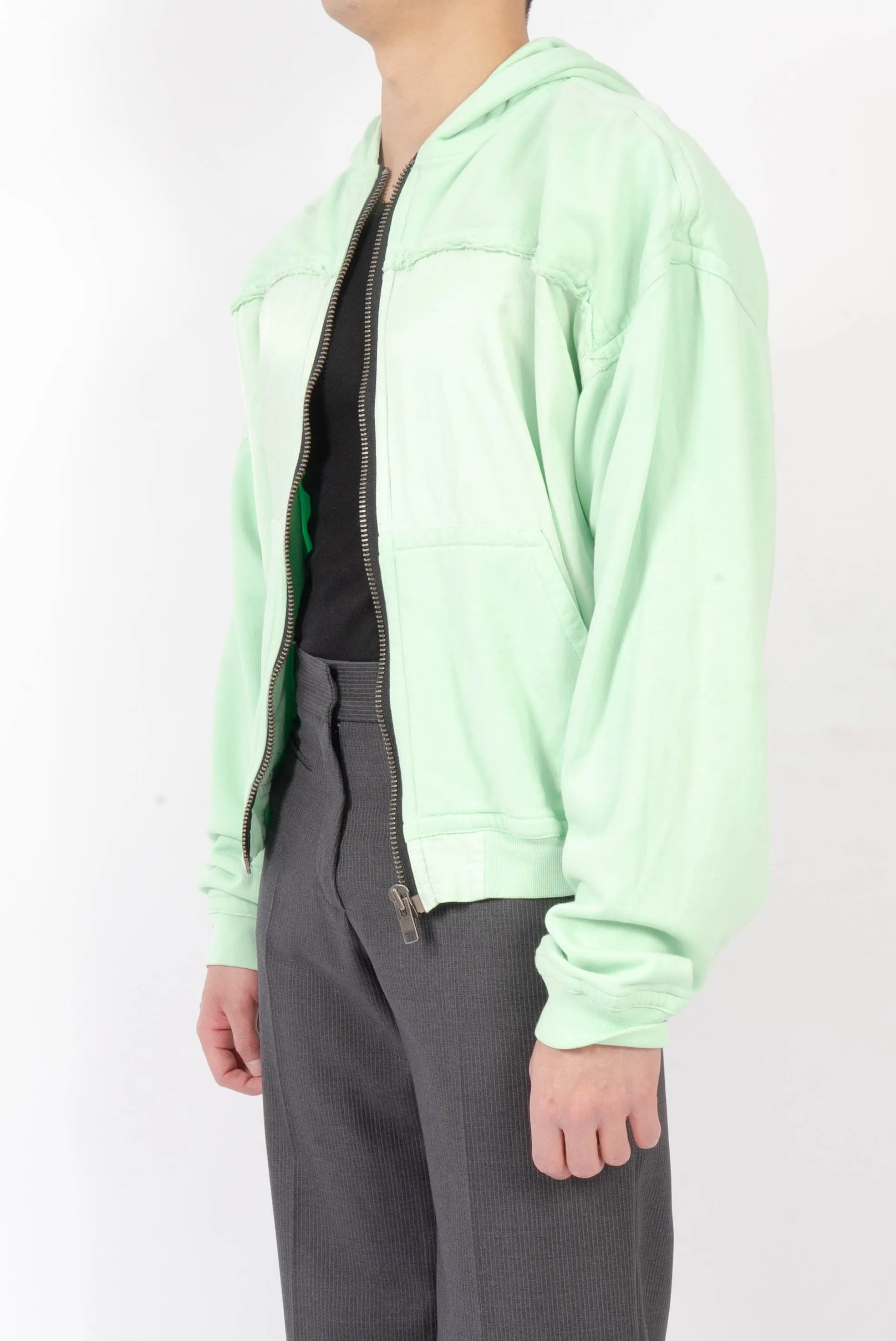 SS17 Lime Green Distressed Perth Hoodie