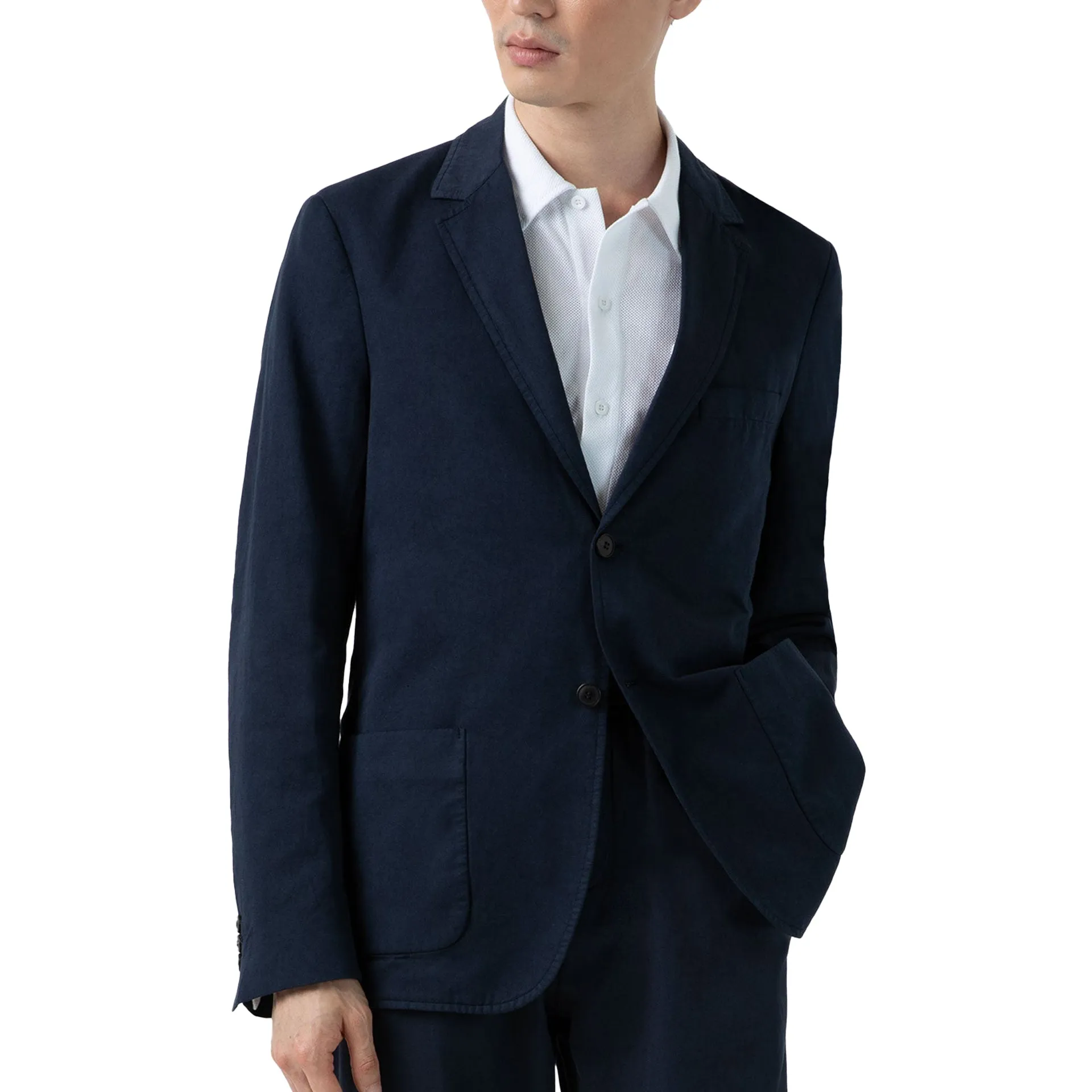 Sunspel Cotton Linen Unstructured Blazer