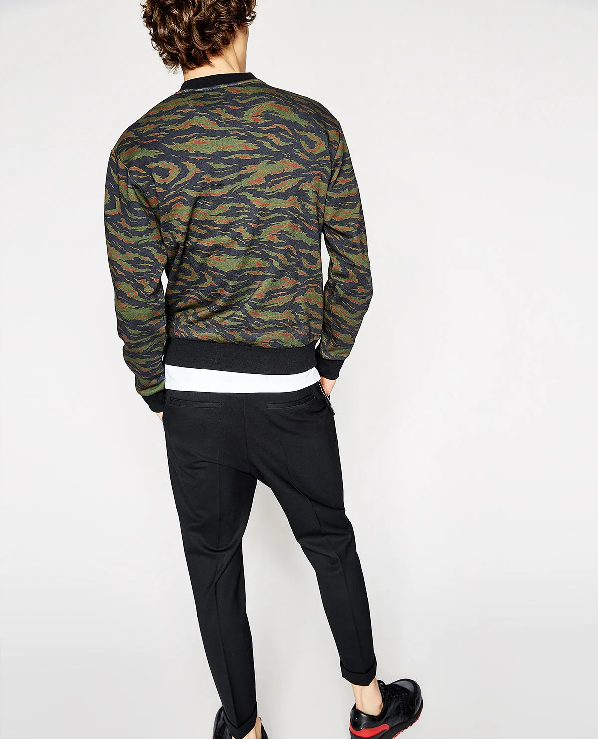 Sweat camouflage poche bombers