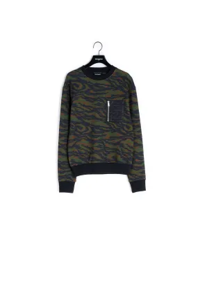 Sweat camouflage poche bombers