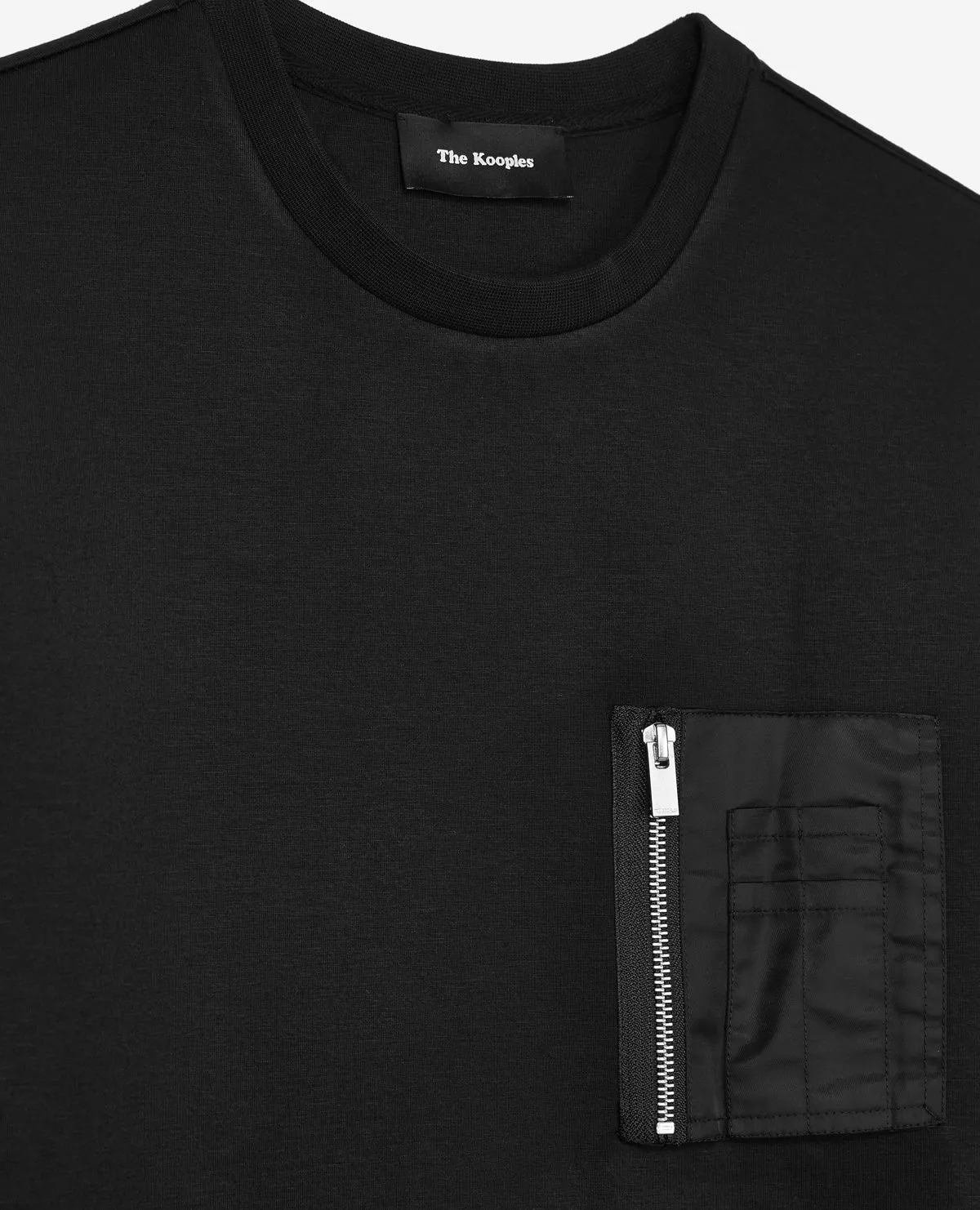 Sweat néoprène noir poche bombers