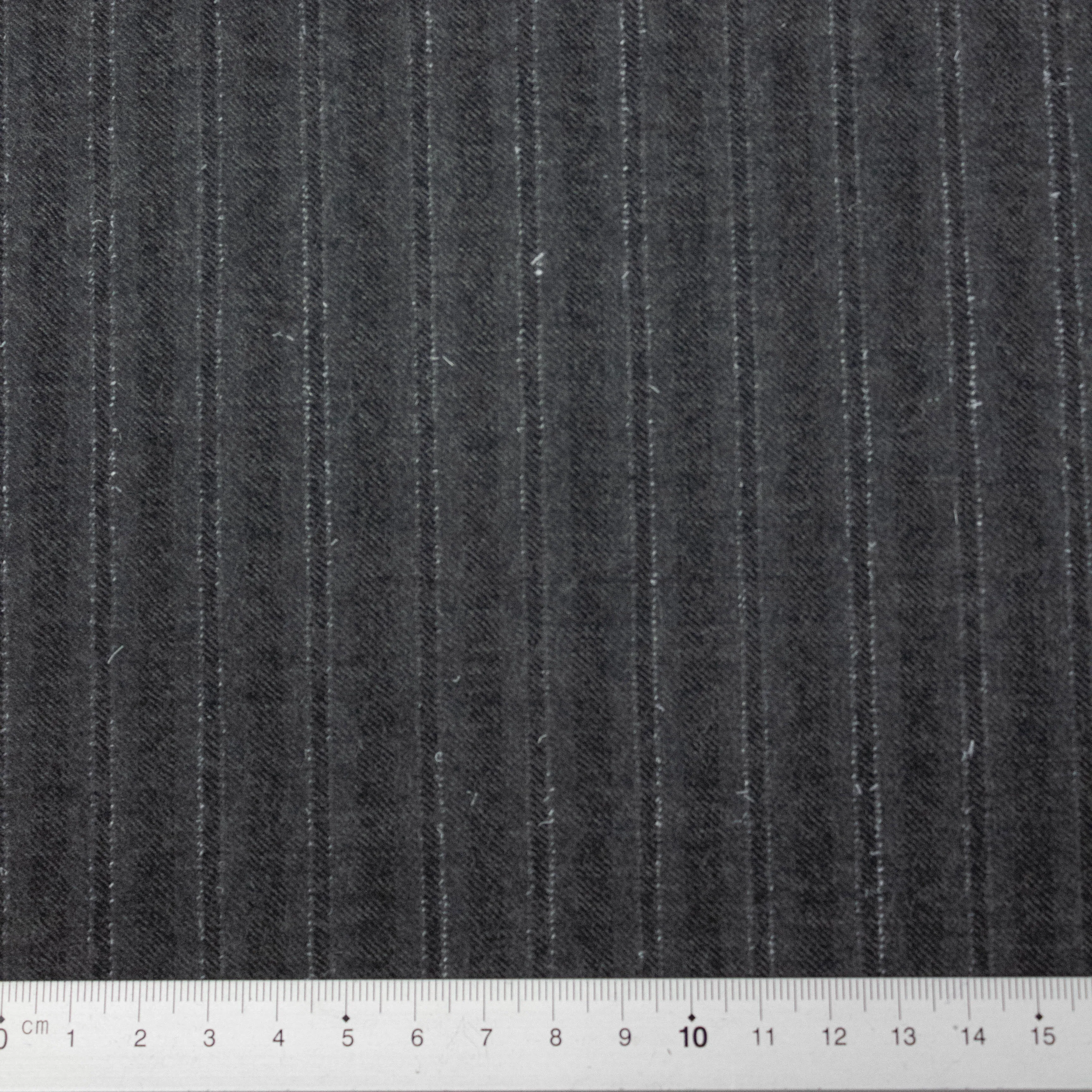 Trian Grey Striped Virgin Wool Blend Suiting