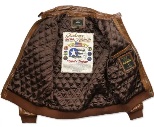 Tuskegee Airmen - leather bomber jacket - TLJD