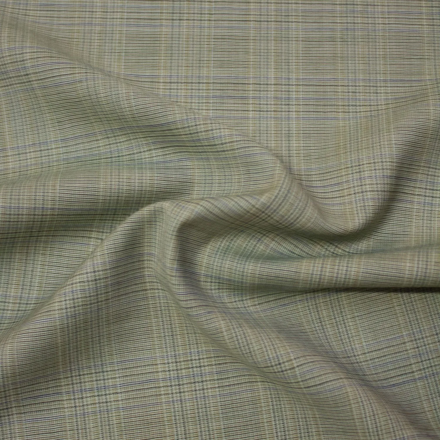 Ulla Green Check Suiting Wool