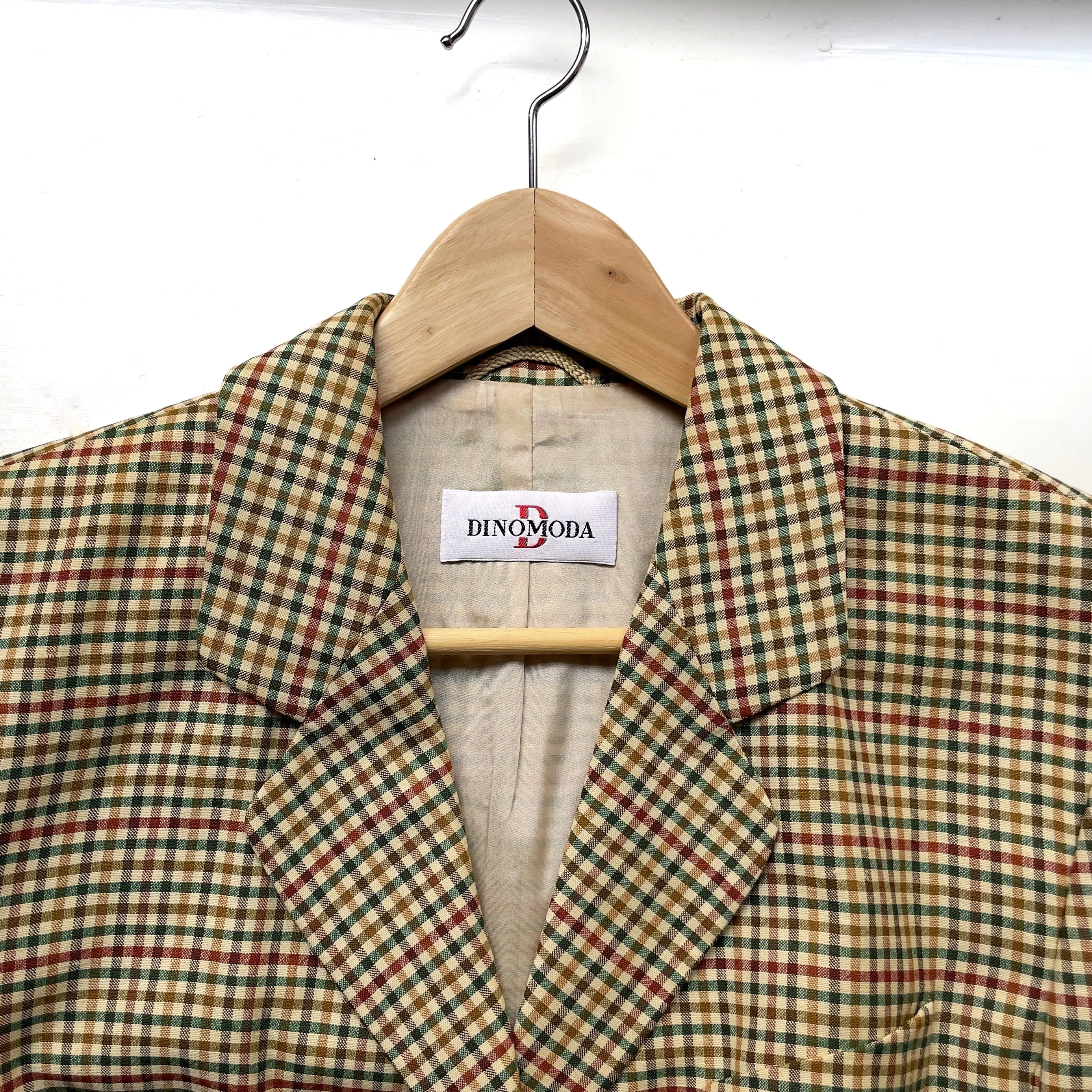 Vintage Checked Blazer - size S-M
