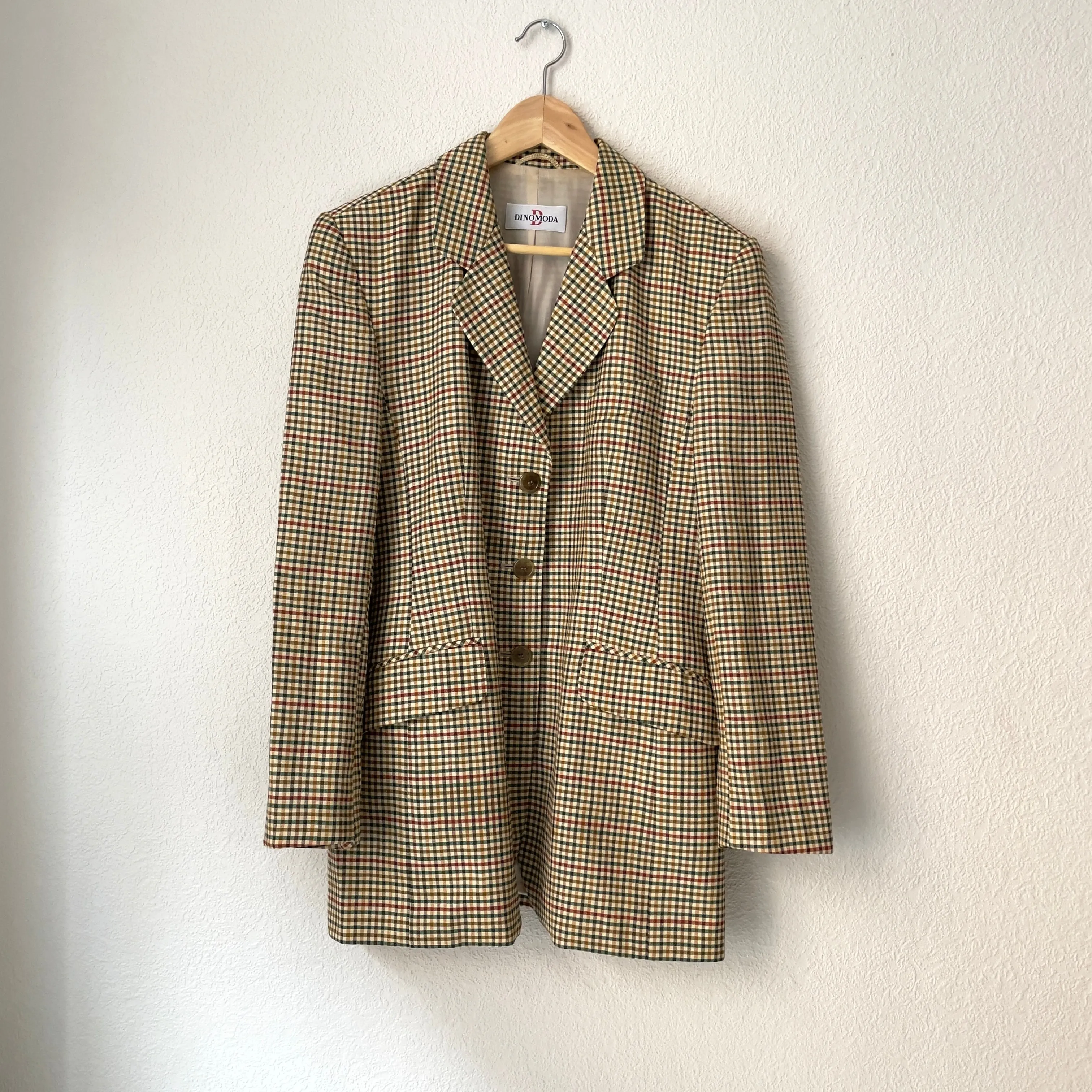 Vintage Checked Blazer - size S-M