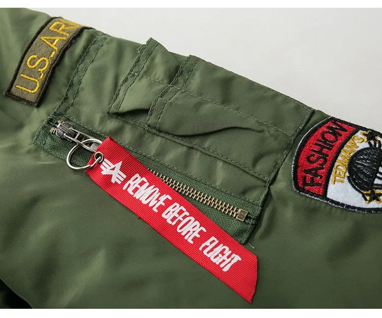 Winter Men's Air Force Jacket | Slim Fit Pilot Jacket | Men's Clothing